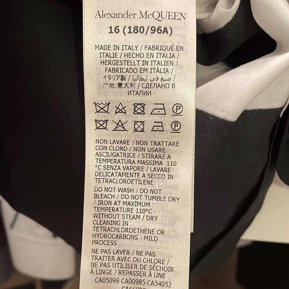 NWT Alexander McQueen Men's Brushstroke Shirt size - 16 - Picture 10 of 10